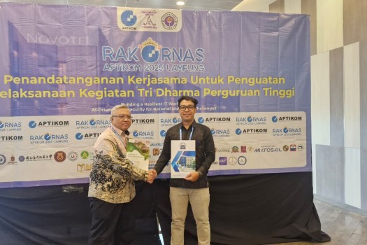 FILKOM UPP Perkuat Jejaring Nasional Lewat Rakornas APTIKOM 2025,
Dekan Bawa Pulang 11 MoU Strategis untuk Kampus
